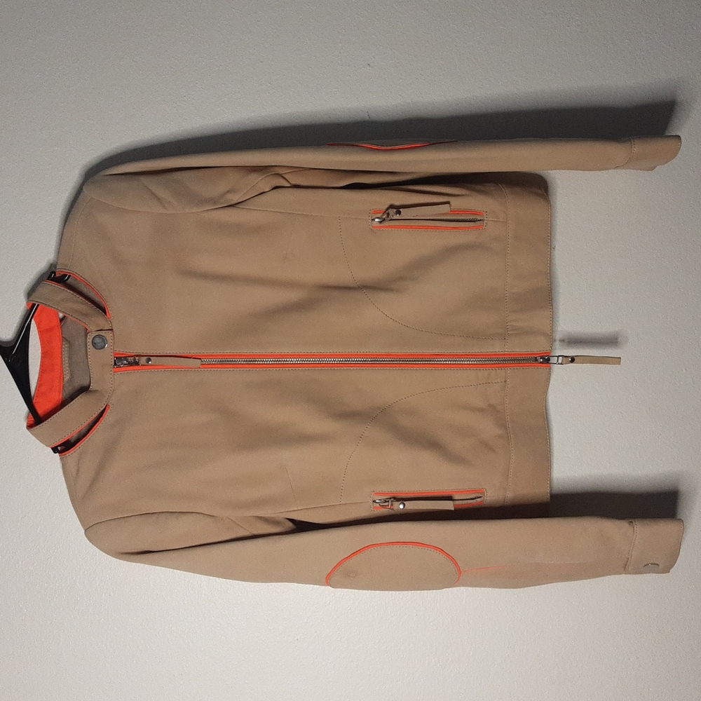 L.A.M.B. Tan Leather Jacket size 4
